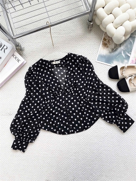 Áo kiểu von bi Big size AK0315