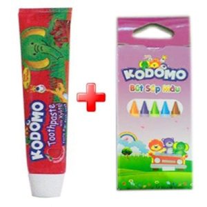Kem đánh răng trẻ em Kodomo dâu 45g - hộp