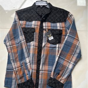 Áo sơ mi nam phối màu có túi TD - cái