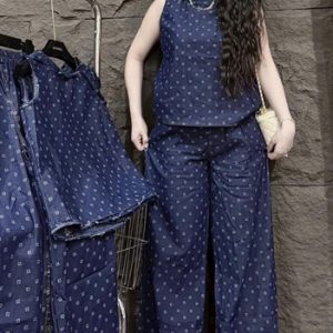 Bộ jean nữ sát nách - bộ