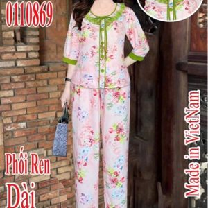 Bộ dài phối ren mango - Bộ