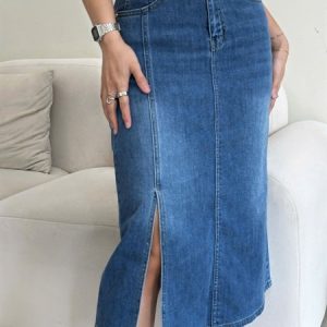 Chân váy jean S-L - cái