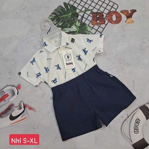 Bộ sơ mi nhí S-XL - bộ