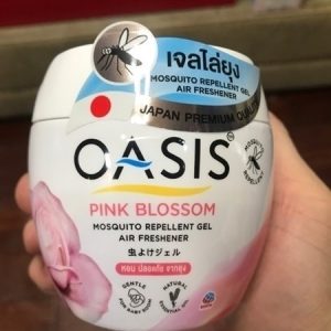 Sáp thơm đuổi muỗi Oasis pink blossom Hương hoa hồng hũ 180g - chai