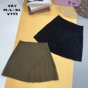 Chân váy xếp ly 4 nút M-XL - cái