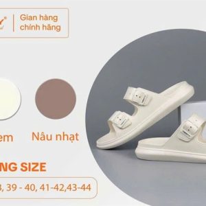 Dép quai ngang 2 khóa Nessty 35-44