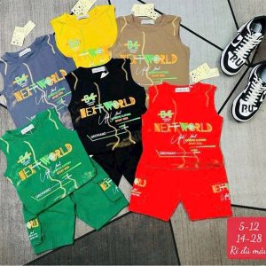 Bộ coton bé trai SN 5-12