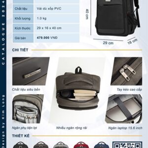 Balo Kim Long dù kl 018