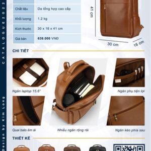 Balo kim Long 30 x 16 x 41cm