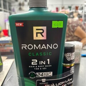 Dầu gội cao cấp Romano Classic 650g Tặng xà bông thơm